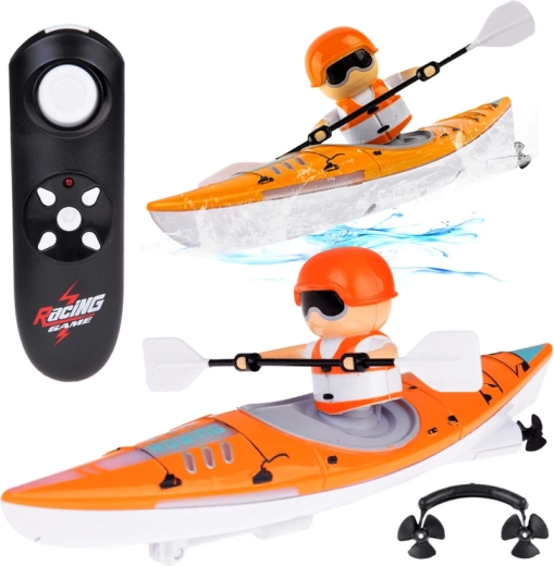 Háttérvilágítású távirányítású kajak evezőssel