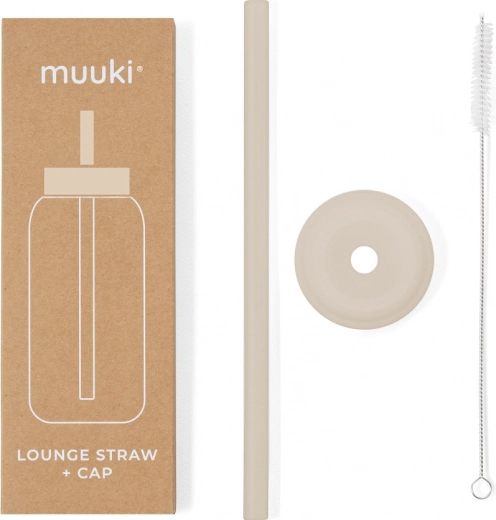 Muuki Lounge szívószál és fedél Summer Sand