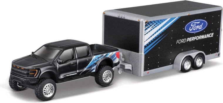 Maisto Ford F-150 SVT Raptor utánfutóval 1:64
