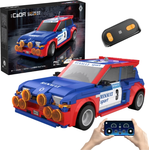 CaDA RC autó RENAULT 5 Maxi Turbo építőkészlet 1:20 (282 elem)