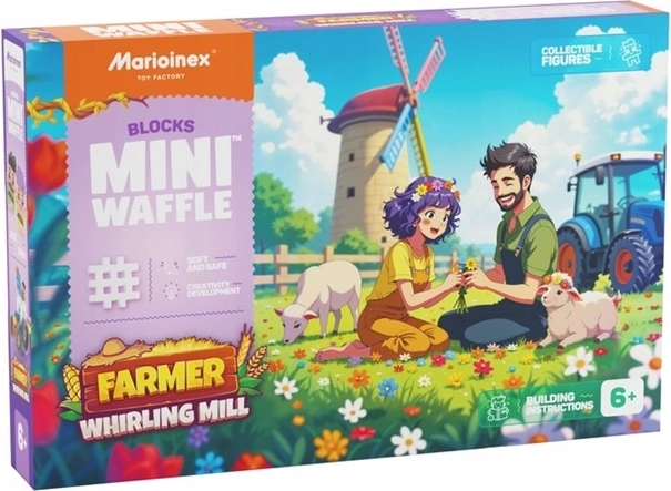 Marioinex Mini Waffle farm – szélmalom (100 db elem)