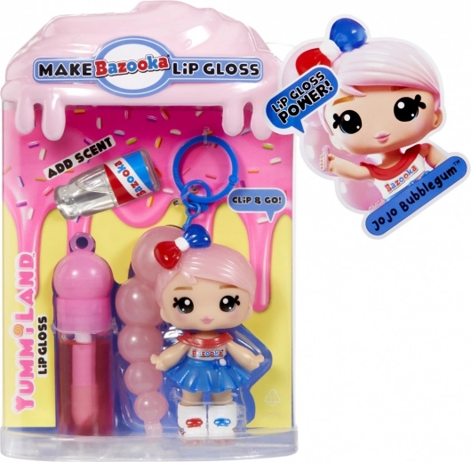Lalka Yummiland Lip Gloss Jojo Bubblegum – baba saját készítésű kétszínű ajakfénnyel