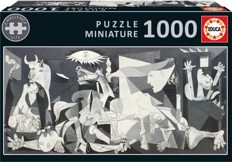 Educa panorámás miniatűr puzzle Guernica Pablo Picassótól – 1000 darab