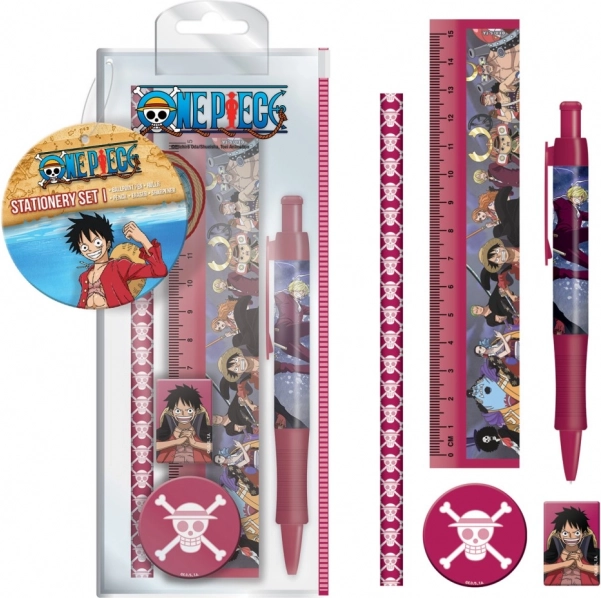 ONE PIECE iskolai szett műanyag tokban