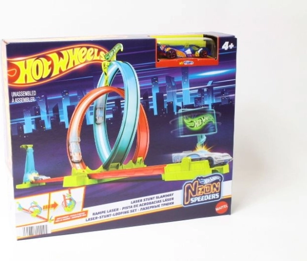 Hot Wheels Neon Speeders neon szuperszlalom indítóval