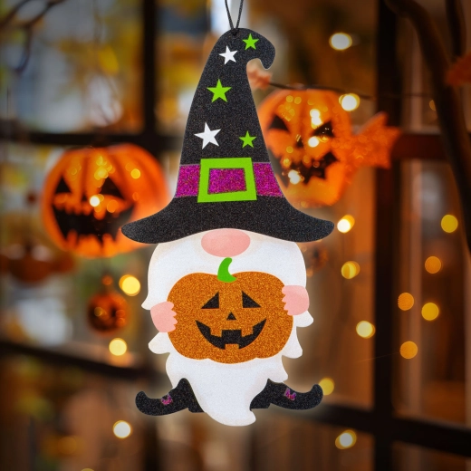 Függő halloween-i manódekoráció habból, 44 × 26 cm