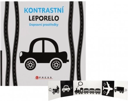 Kontrasztos leporelló Közlekedési eszközök a legkisebbeknek