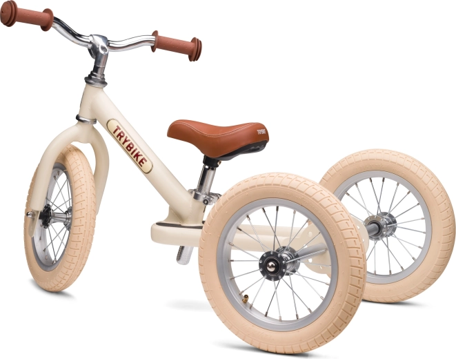 Trybike 2 az 1-ben gyerek futóbicikli: tricikli és futóbicikli – krémszínű, matt