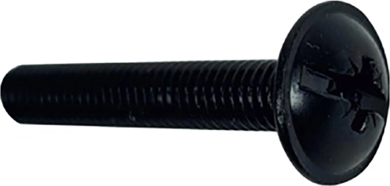 Keretfejű csavarok M4 × 30, fekete (15 db)