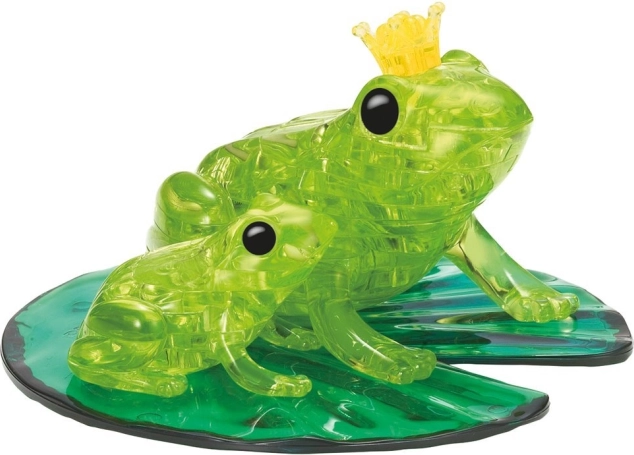 3D kristály puzzle békák – 43 darab