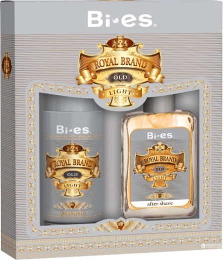 Férfi ajándékcsomag BI-ES Royal Brand Light – dezodor 150 ml és arcszesz 100 ml