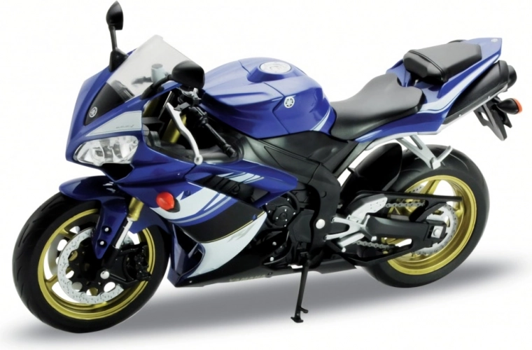 Welly motorkerékpár Yamaha YZF‑R1 1:10 kék