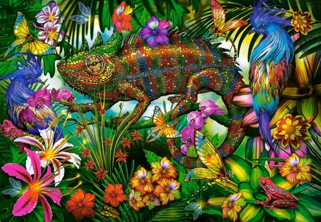 1500 darabos Color Competition kaméleon puzzle