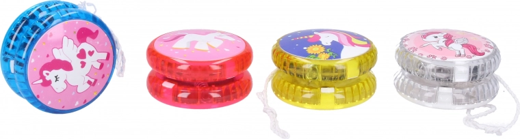 Jojó unikornis mintával, fényhatásokkal, 5,5 cm