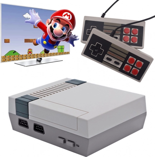 retro mini játékkonzol 620 beépített játékkal és 2 vezérlővel