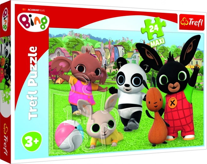 TREFL BING Maxi 24 darabos puzzle – móka a parkban