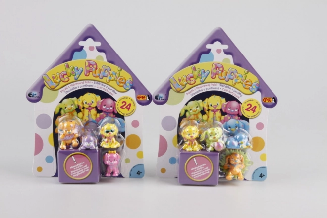 Lucky Puppies bliszter – vidám kölyökkutya figurák