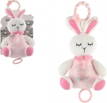 zenei plüss nyuszi 18 cm csörgővel