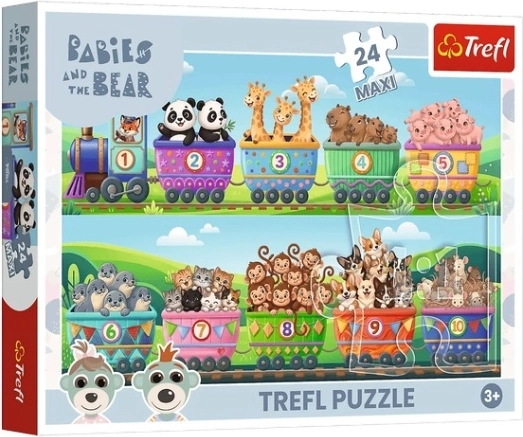 Maxi puzzle A kis kalandorok világa, 24 darab