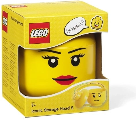 Lego tároló fej mini – lány