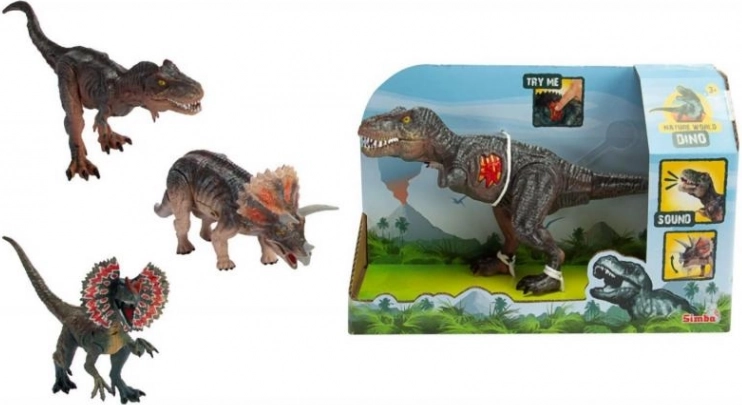 Hangos dinoszaurusz - T-Rex, Triceratops, Dilophosaurus