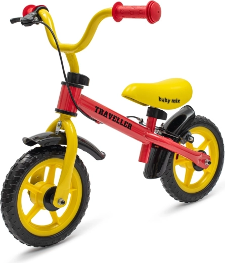 Futóbicikli kézifékkel baby mix traveller, piros