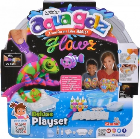 Aqua Gelz Deluxe készlet – világít a sötétben