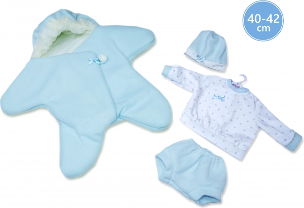 Újszülött babaruhaszett 40–42 cm – polár csillag, 3 részes készlet