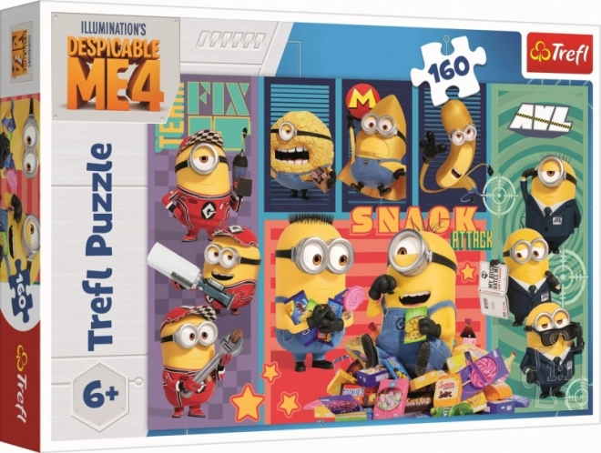 Puzzle 160 darabos Minyonok öröme Trefl