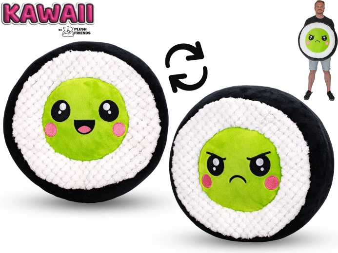 Plüss sushi avokádó 60 cm Plush Friends Kawaii - 1 db