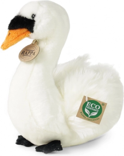 Plüss ülő hattyú 23 cm, környezetbarát