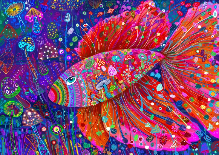 Enjoy puzzle Lebegő gombák 1000 darabos