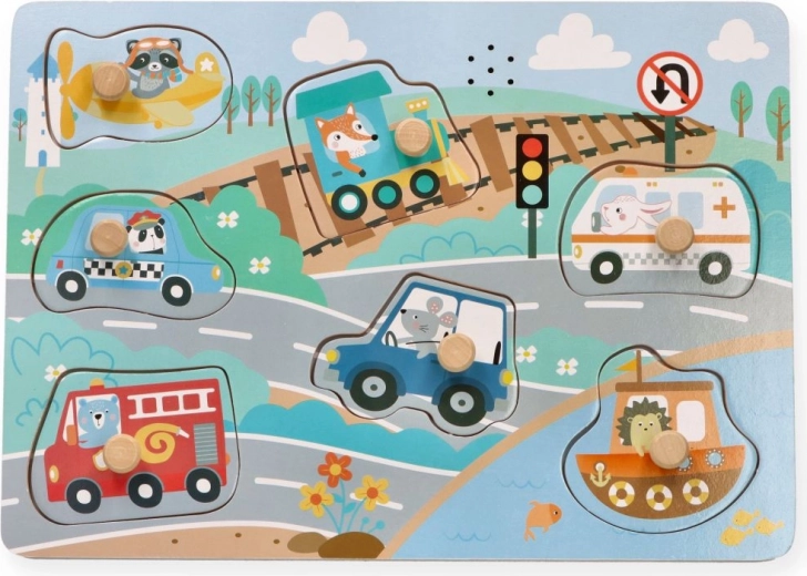 Hangos puzzle – járművek