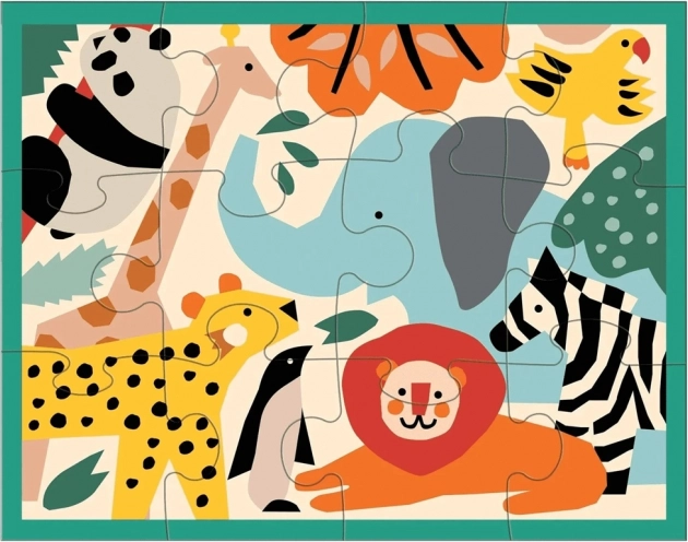 Mudpuppy puzzle állatok az állatkertben 12 darab