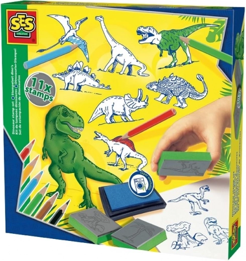 Kreatív bélyegzők dinoszauruszokkal