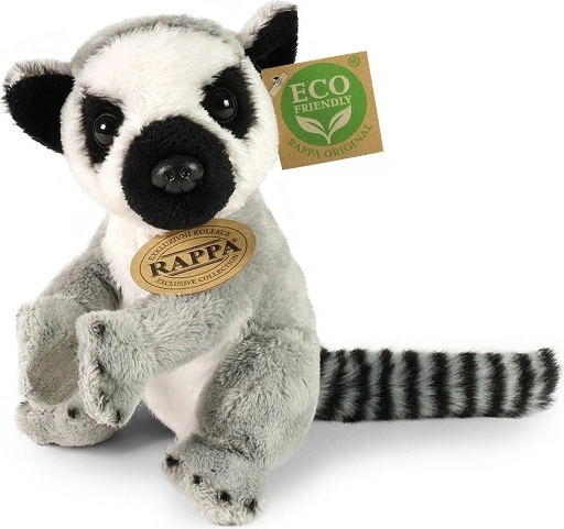 Rappa Eco-Friendly ülő plüssmakimajom, 15 cm
