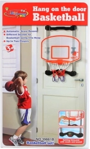 Ajtóra akasztható kosárpalánk számlálóval és hangokkal