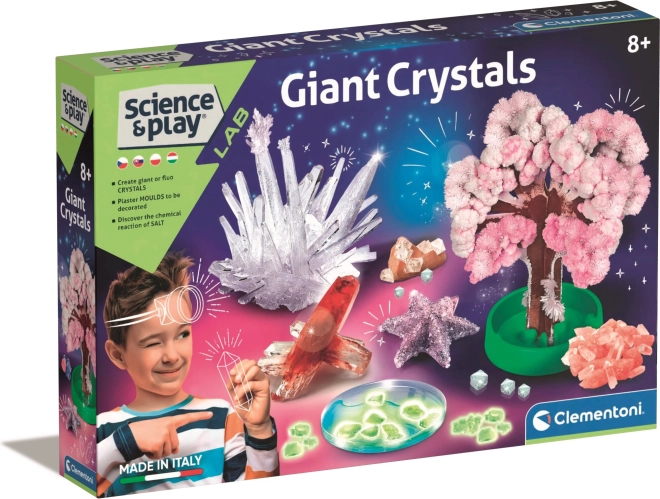 CLEMENTONI Science&Play Laboratórium: Mega világító kristályok