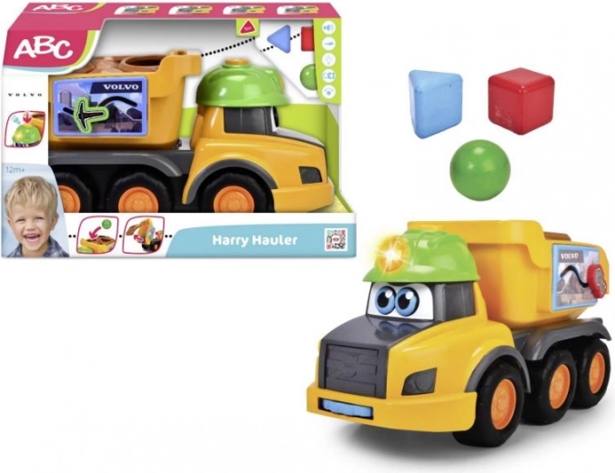 Volvo Harry játék teherautó kockákkal