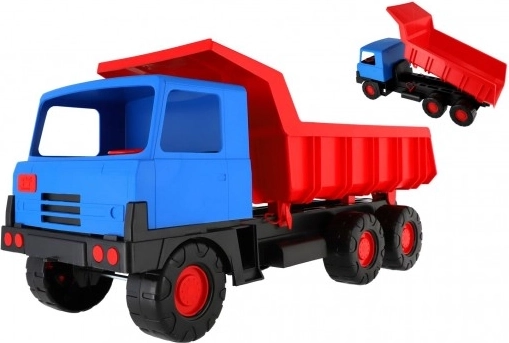 Műanyag billenőplatós teherautó, 75 cm – Piros