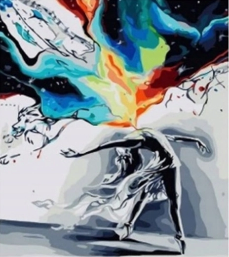 Norimpex gyémántfestés táncosnő 30 × 40 cm