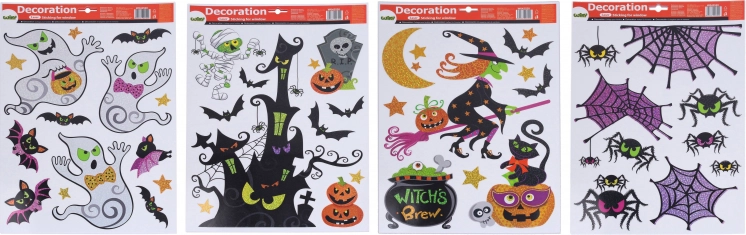 Halloweeni ablakdekoráció 41 × 29 cm