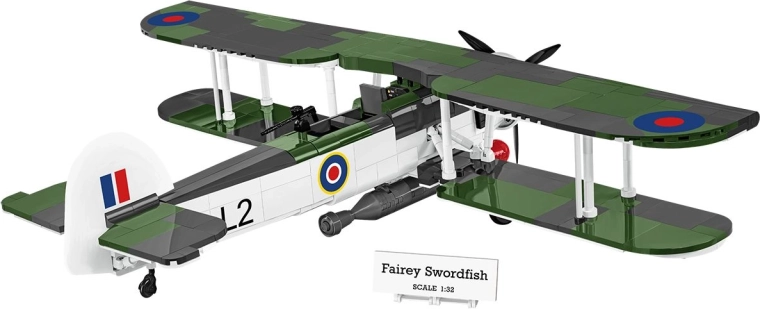 A Fairey Swordfish részletes modellje 1:32 méretarányban
