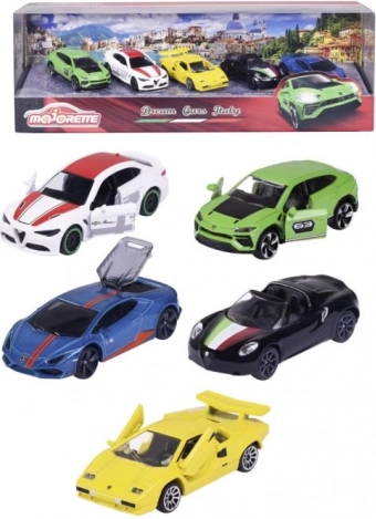 DREAM CARS ITALY ajándékszett – 5 fémből készült kisautó