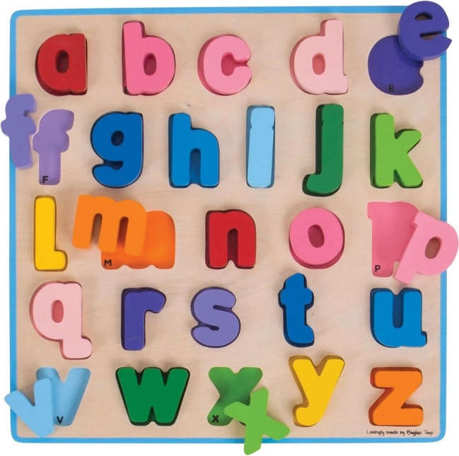 Fa ábécés kirakó – kisbetűk BIGJIGS BABY