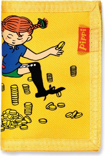 Pippi gyermekpénztárca – sárga