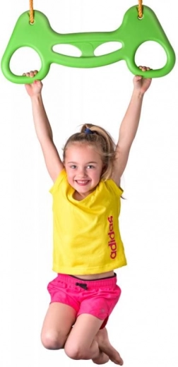 Tornász rúd köteles fogantyúkkal gyerekeknek