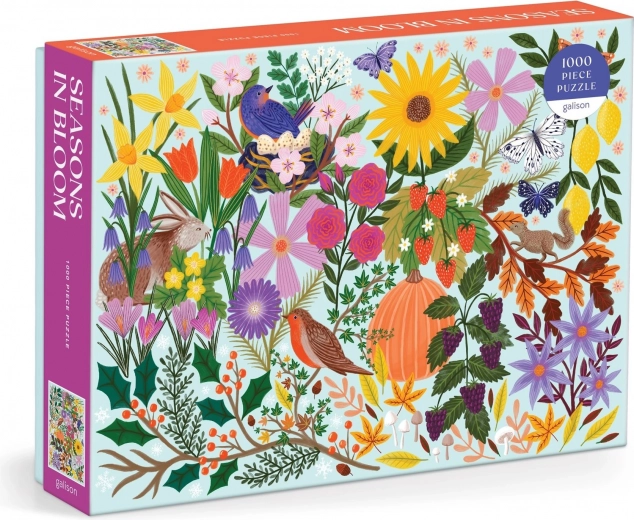 Galison puzzle Évszakok virágban 1000 darab