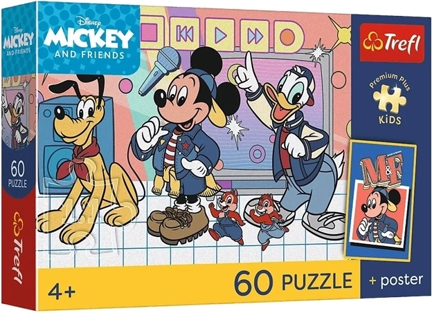 Disney Mickey Mouse egércsapat – 60 darabos gyerek puzzle