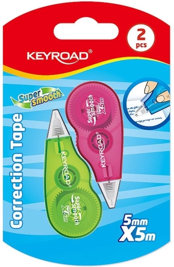 KEYROAD Mini javítószalag 5 mm × 5 m, 2 db